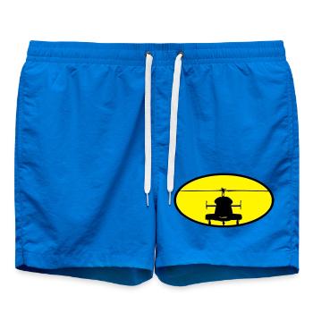 Hubschrauber Logo - Badeshorts - Cobalt blue - Vorne