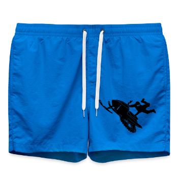 Snowmobil, Snowboarder, Snowboarden, Freestyle - Badeshorts - Cobalt blue - Vorne