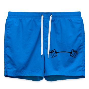 Gewichte – Hantel Fitness Bodybuilding Workout - Badeshorts - Cobalt blue - Vorne