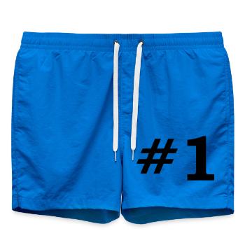 Number One - Swim Trunks - cobalt blue - Front