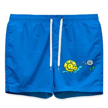 Vis avec fleur - Short de bain - cobalt blue - Devant