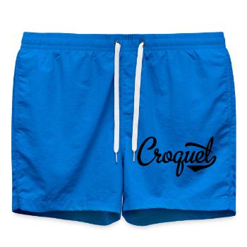 2541614 15442962 croquet - Swim Trunks - cobalt blue - Front