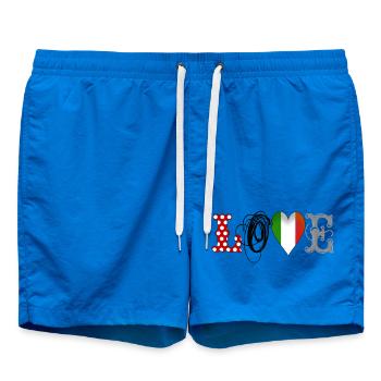 love italia - Swim Trunks - cobalt blue - Front