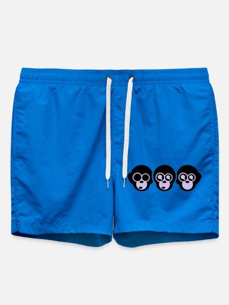 trois singes - Short de bain - cobalt blue