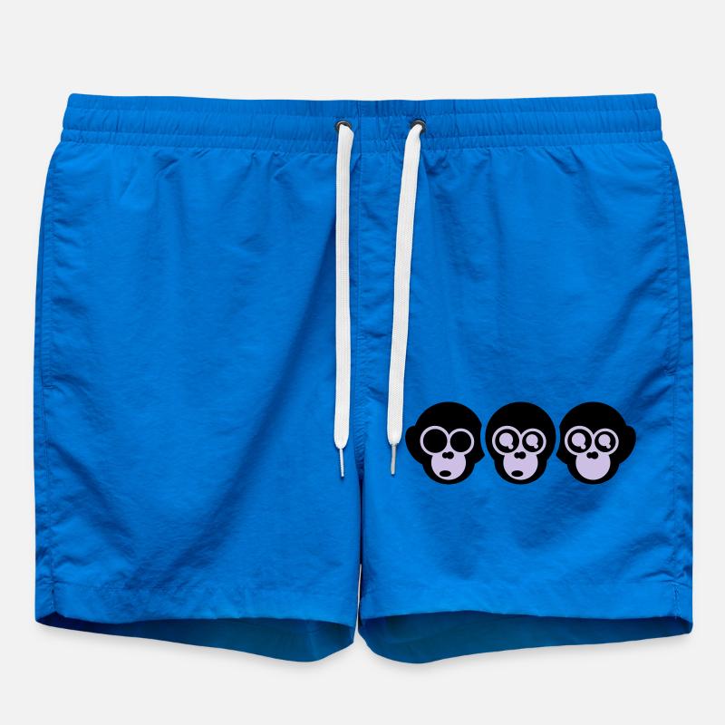 trois singes - Short de bain - cobalt blue