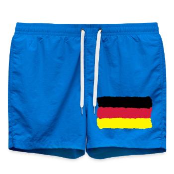 or rouge noir Allemagne flag Allemagne - Short de bain - cobalt blue - Devant
