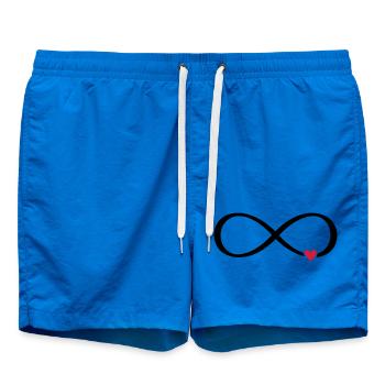 Signe infini coeur cadeau d'amour - Short de bain - cobalt blue - Devant