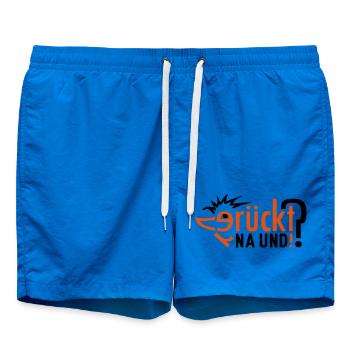 Verrückt ! 2farbig individualisierbar - Badeshorts - Cobalt blue - Vorne