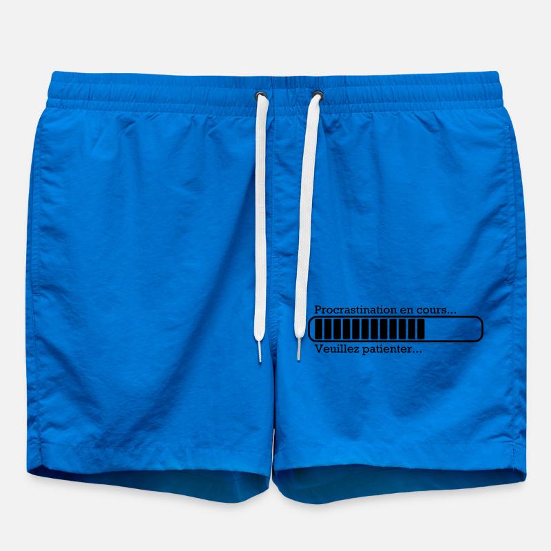 Procrastination in progress ... - Badeshorts - Cobalt blue