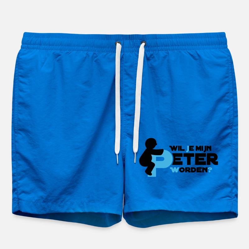 Peter white - Swim Trunks - cobalt blue