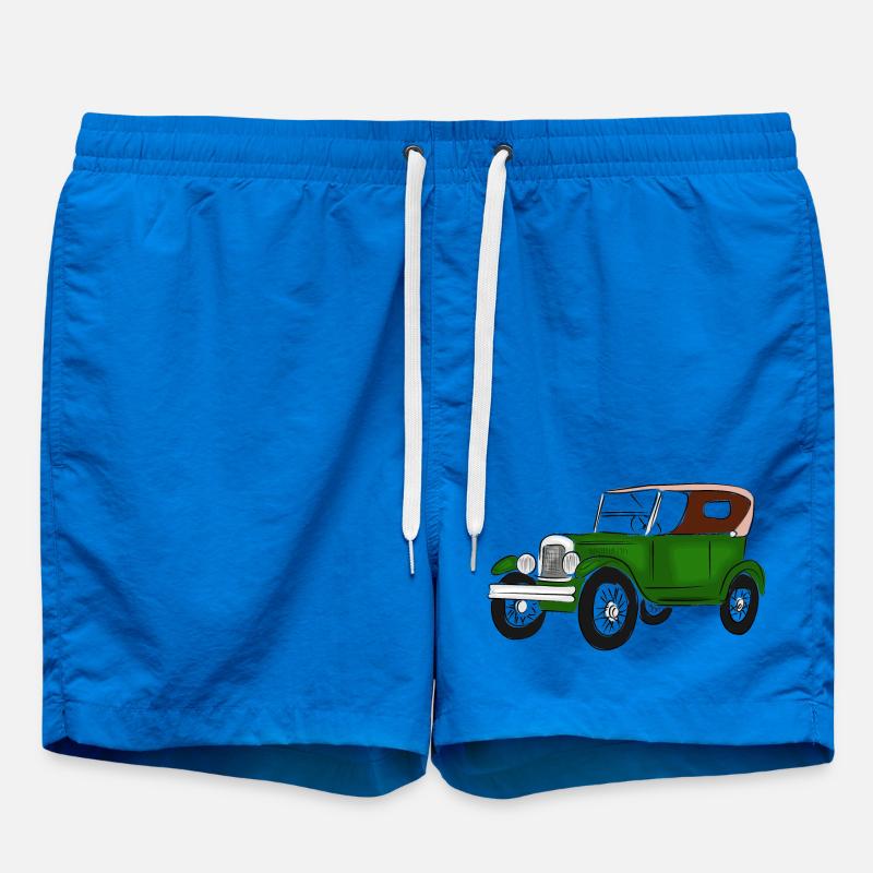 Oldtimerfarbenfroh, - Badeshorts - Cobalt blue