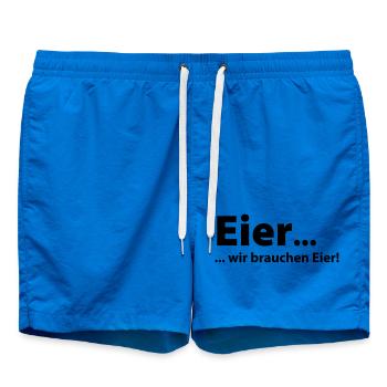 Eggs, we need eggs - Swim Trunks - cobalt blue - Front