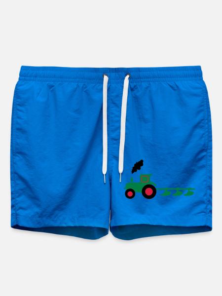tractor plow - Swim Trunks - cobalt blue