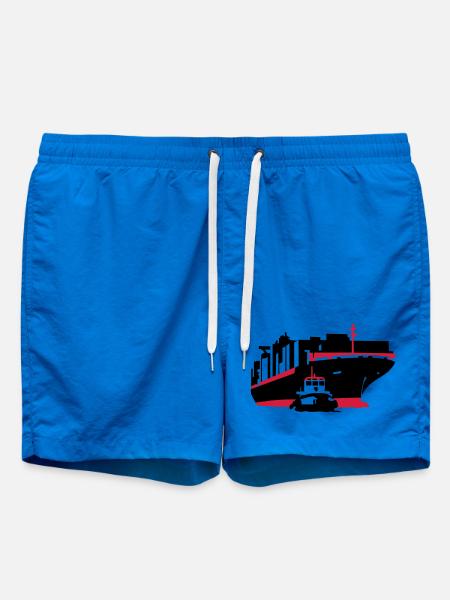Containerschiff - Badeshorts - Cobalt blue