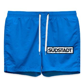 Südstadt (Vintage Schwarz/Weiß) - Badeshorts - Cobalt blue - Vorne