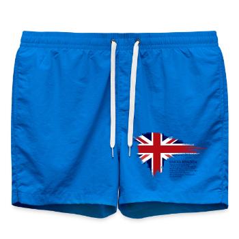 Pinselstrich Union Jack Flagge - Badeshorts - Cobalt blue - Vorne