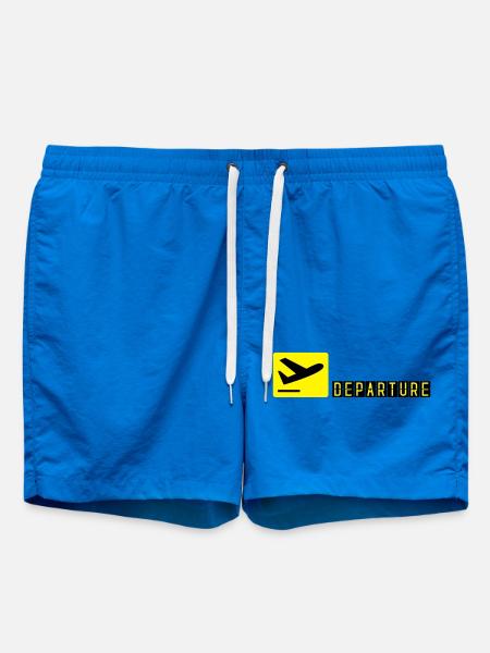 Airplane taking off - Swim Trunks - cobalt blue
