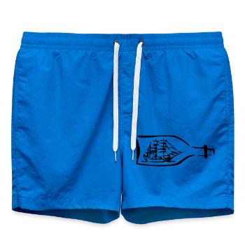 ship - Swim Trunks - cobalt blue - Front