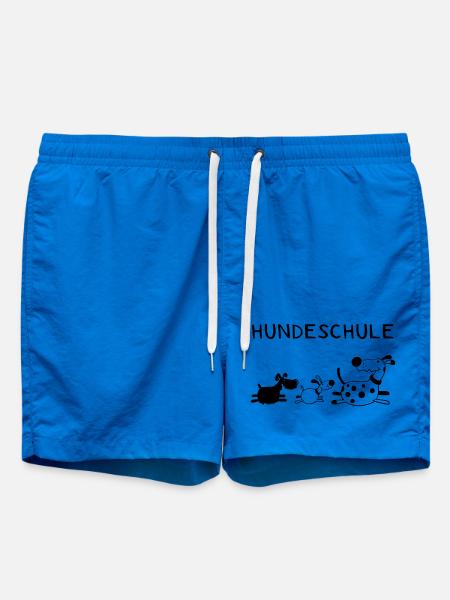Lustige Hundeschule - Hund - Hunde - Comic - Badeshorts - Cobalt blue
