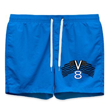 V8, muscle car, garage, voiture, tuning, États-Unis(25) - Short de bain - cobalt blue - Devant