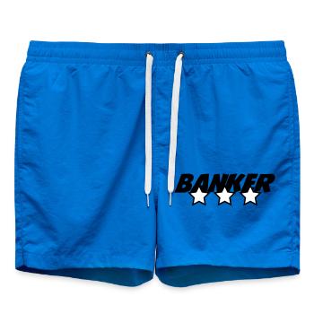 Banker - Bank - Swim Trunks - cobalt blue - Front