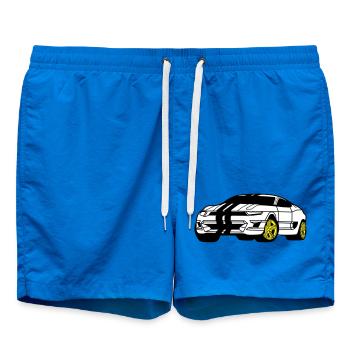 Sports Car - Sports Car - Coupé - Swim Trunks - cobalt blue - Front