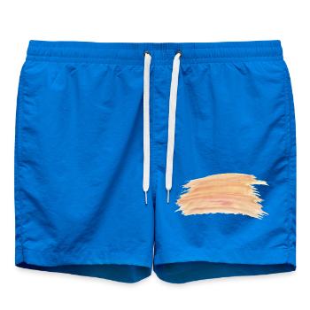 Rayures aquarelle pêche - Short de bain - cobalt blue - Devant