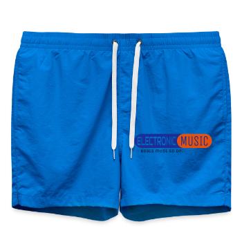 Electronic Music - Badeshorts - Cobalt blue - Vorne