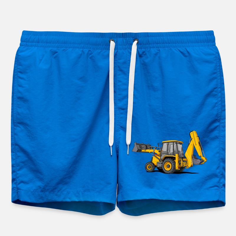 Tractor Loader - Swim Trunks - cobalt blue