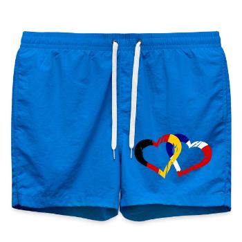 Französisch Deutsche Liebe - Badeshorts - Cobalt blue - Vorne