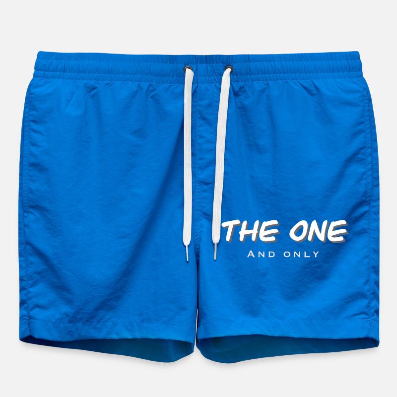 Exklusiver Single-Star Design - Badeshorts - Cobalt blue
