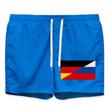 Drapeau vintage de l’Allemagne et de la Russie - Short de bain - cobalt blue - Devant