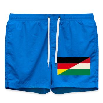Deutschland und Ungarn Vintage Flagge - Badeshorts - Cobalt blue - Vorne