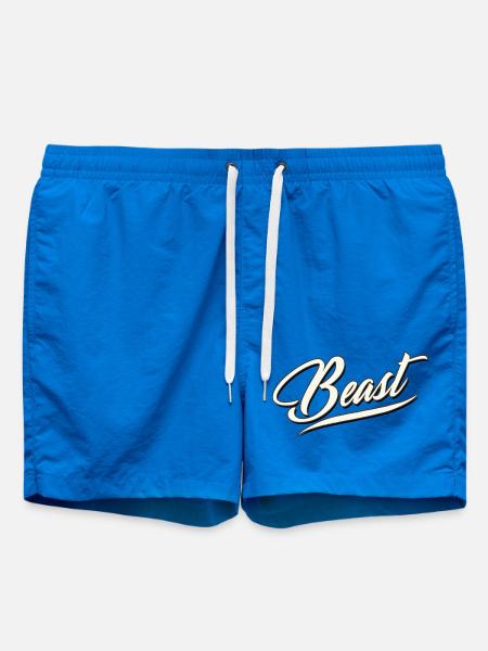 beast mode gym training kraft strong power energy - Badeshorts - Cobalt blue