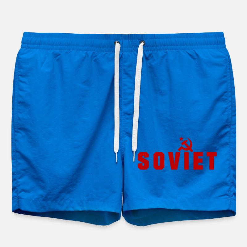 Soviet - Russia - Swim Trunks - cobalt blue