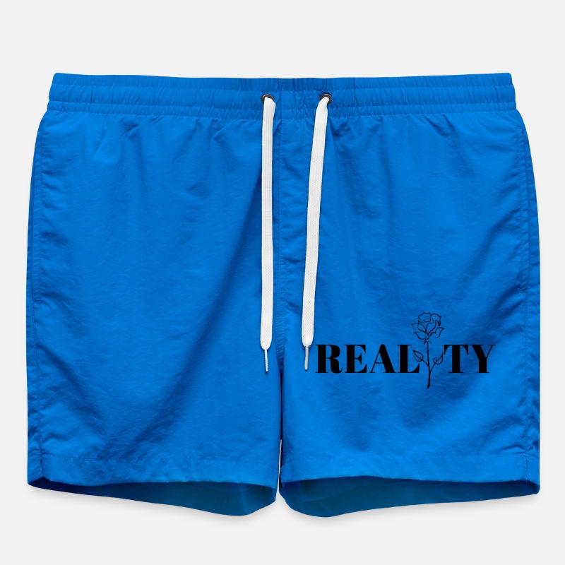 Cool design, reality. - Swim Trunks - cobalt blue
