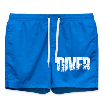 Typographie de la silhouette des oiseaux océaniques Diver - Short de bain - cobalt blue - Devant