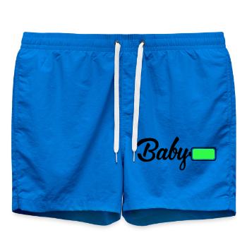 T-shirt bloc abstrait Neon Lime - Short de bain - cobalt blue - Devant