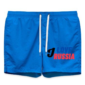 I Love Russia Farbblock - Badeshorts - Cobalt blue - Vorne