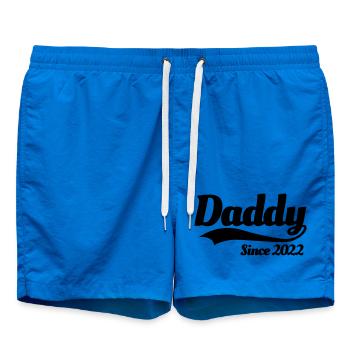 Vater Schwangerschaft schwanger Daddy since 2022 - Badeshorts - Cobalt blue - Vorne