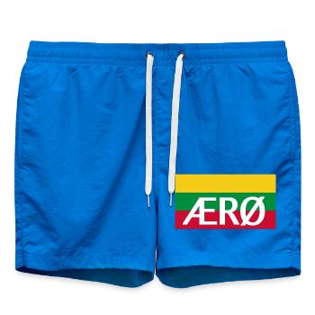 Ærø Flag Danemark Île Flag Aeroe - Short de bain - cobalt blue - Devant
