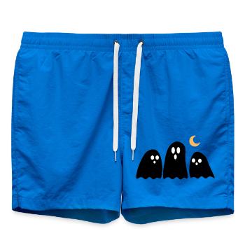 Halloween Ghosts Black - Short de bain - cobalt blue - Devant