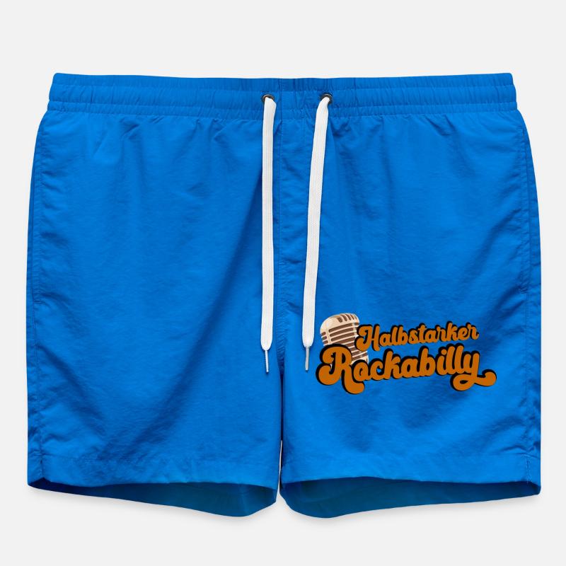 Semi-strong rockabilly - Swim Trunks - cobalt blue