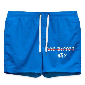 coole pfälzer shirts, wie bitte, hä - Badeshorts - Cobalt blue - Vorne