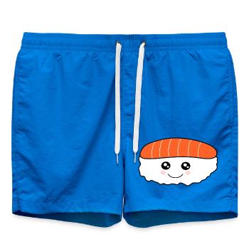Kawaii Sushi Roll Kawaii Food Kawaii Autocollant - Short de bain - cobalt blue - Devant