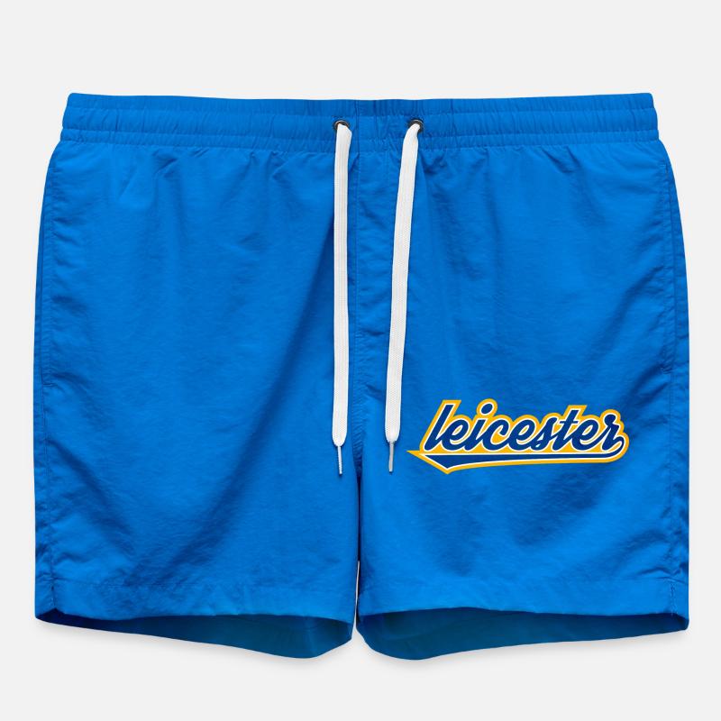 Leicester Script Swoosh sur les vêtements - Short de bain - cobalt blue