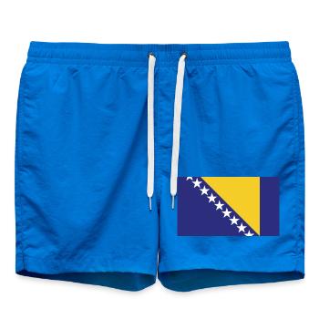Bosnia H Flag - Swim Trunks - cobalt blue - Front