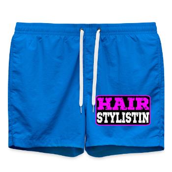 Hairstylistin Friseurin - Badeshorts - Cobalt blue - Vorne