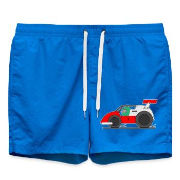 Voiture de course, Course, Voiture pour enfants - Short de bain - cobalt blue - Devant