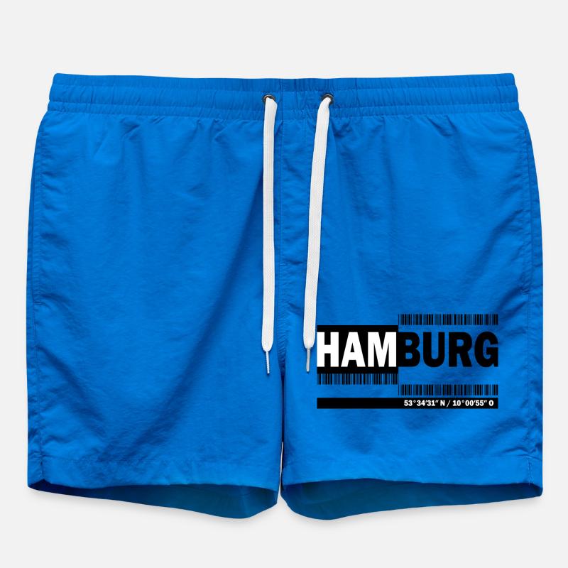 HAMBOURG - code-barres - Short de bain - cobalt blue